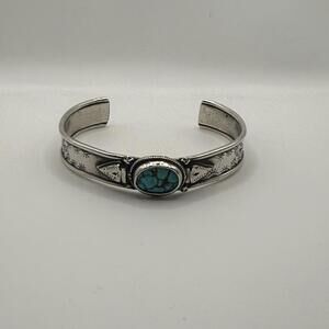 Sterling Silver Turquoise Cuff Bracelet